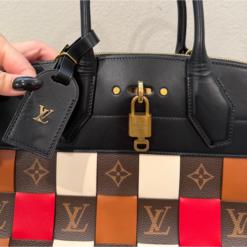 Louis Vuitton City Steamer Damier Tressage Monogram Canvas & Leather MM - Picture 5 of 15